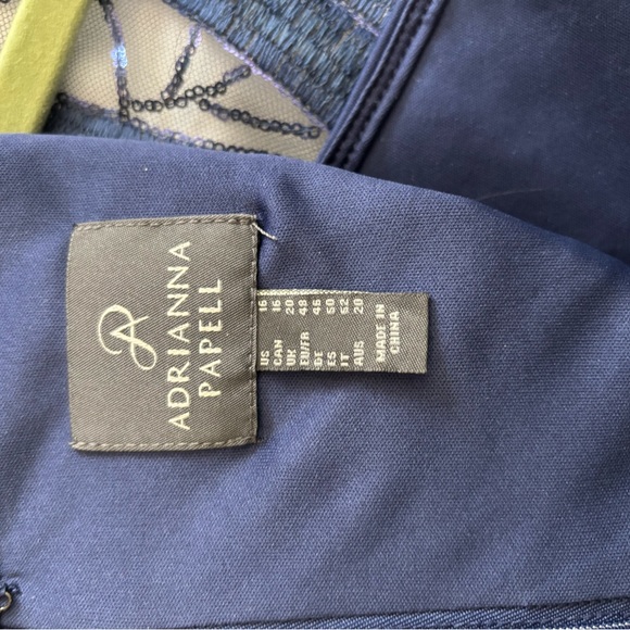 Elegant Navy Blue Sequin Dress - Picture 6 of 6